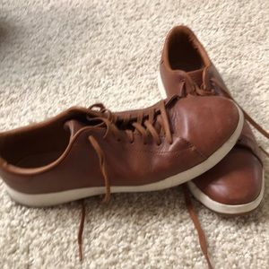 Cole han grand pro 11.5 brown leather guc